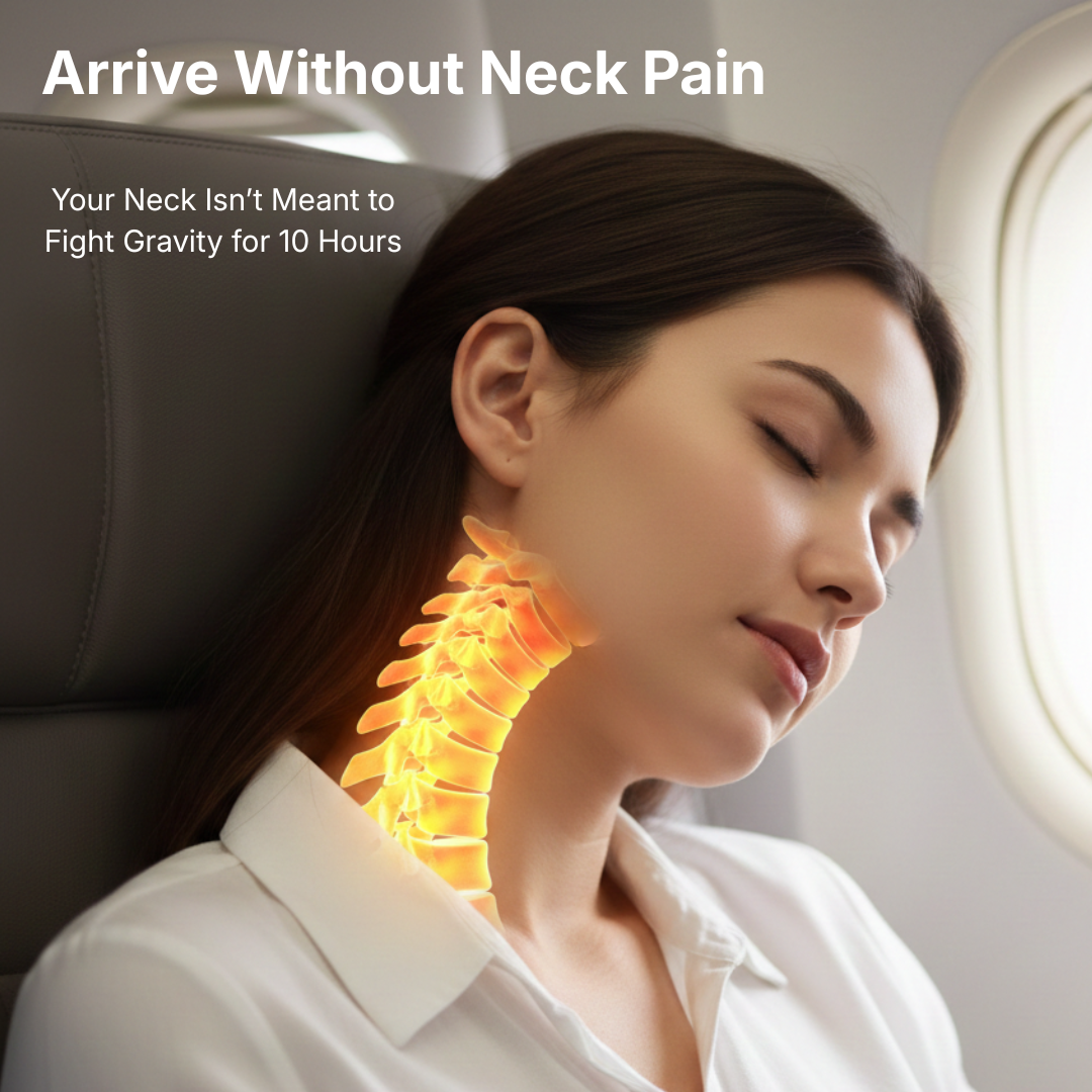 Airplane Mode - Neckpillow & eyemask Black